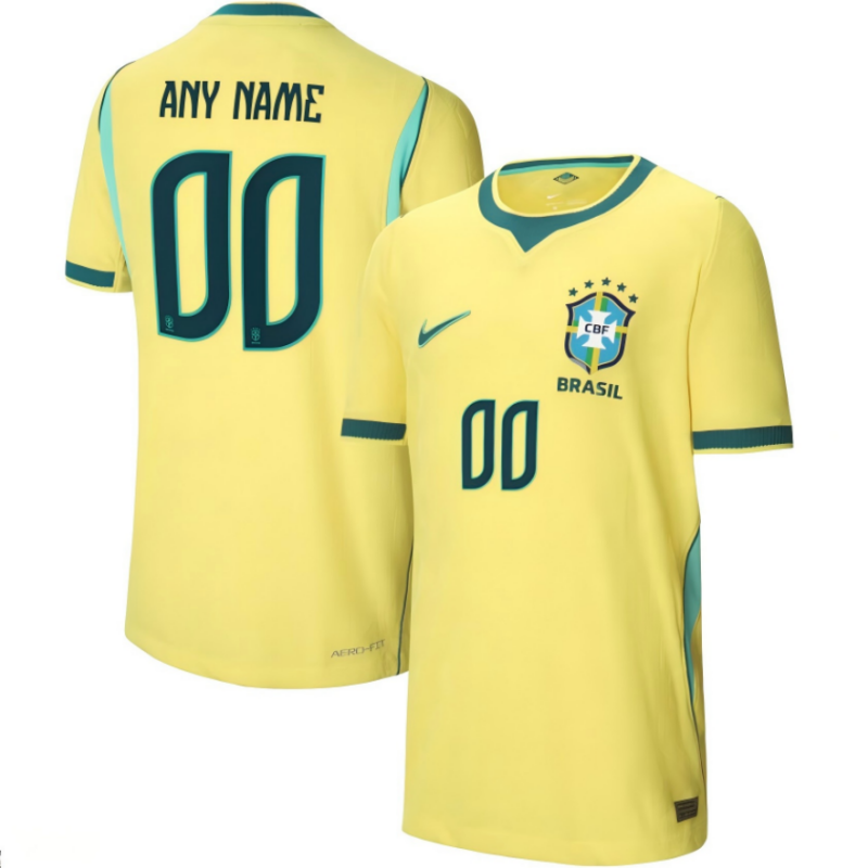 Brazil National Team Nike Aldult 2026 Home Stadium Replica Kit yellow