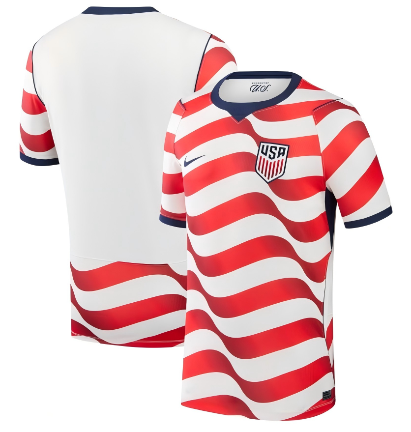 Wavy Stars & Stripes, Cheer for the USA: USMNT 2026 World Cup Home Fan Jersey New Arrival