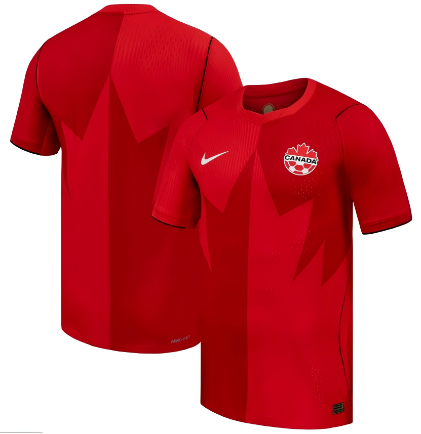 Canada Soccer Nike Youth 2026 Home Stadium Replica Jersey - Red