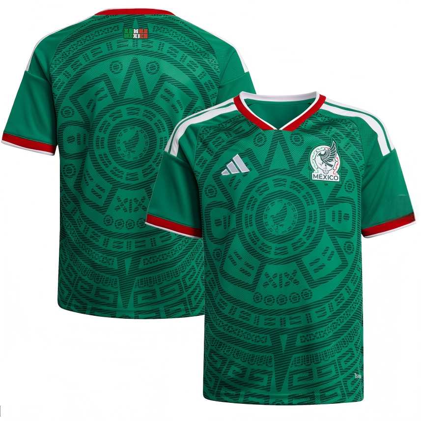 Mexico National Team adidas Youth 2026 Home Replica Jersey - Green