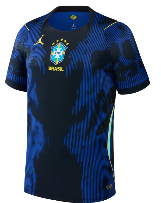 Brazil National Team Jordan Brand 2026 Away Stadium Replica Jersey - Blue