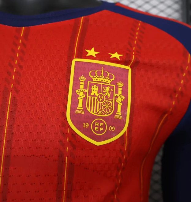 Spain 2026 Home Player-Version Two-Star Jersey
